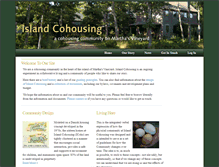 Tablet Screenshot of islandcohousing.org